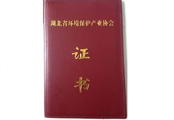 湖北省環(huán)境保護(hù)產(chǎn)業(yè)協(xié)會(huì)證書(shū)